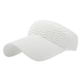 thumbnail image 1 of Women’s Knit Sun Visor Ribbed Breathable Mesh Back Adjustable Sports Casual Headwear, 1 of 5