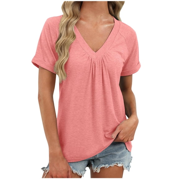 Women’s Knit Sweater Tops Cap Sleeve Crew Neck Tank Tops Summer Sleeveless Lace T-Shirts ,Pink,M