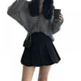 thumbnail image 1 of Women’s Knit Sweaters V Neck Long Sleeve Loose Lightweight Pullover Tops, 1 of 1