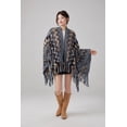 thumbnail image 1 of Women's Knit Tassel Fringed Pullover Poncho Sweater Cape Shawl Wrap, 1 of 3