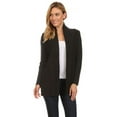 thumbnail image 1 of Women's Knit Textured Open Draped Cardigan Sweater, 1 of 4