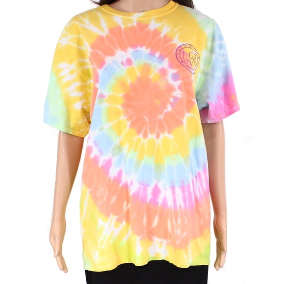 Women's Knit Top Large Tue-Dye Logo T-Shirt $24 L
