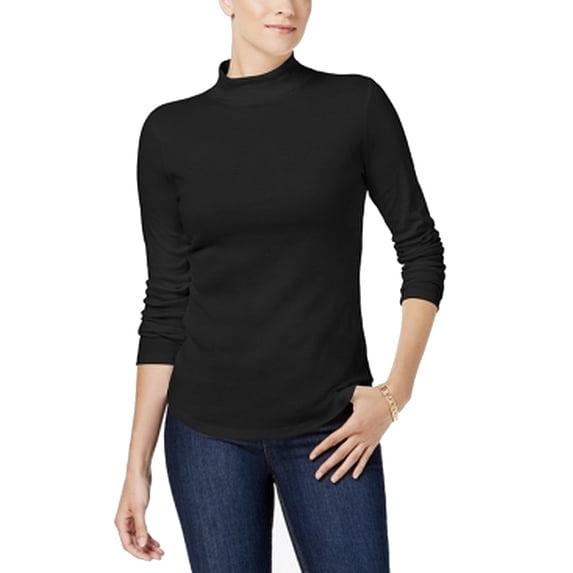Women's Knit Top Mock Neck 3/4 Sleeve $24 XL