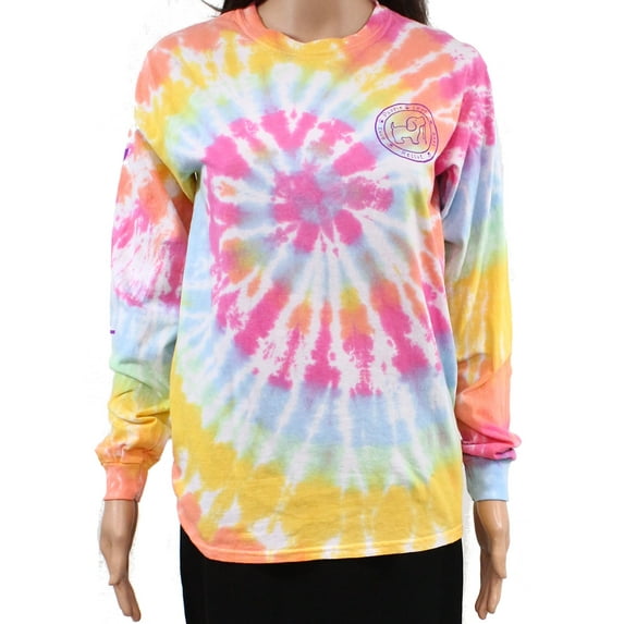 Women's Knit Top Small Rainbow Tie-Dye S