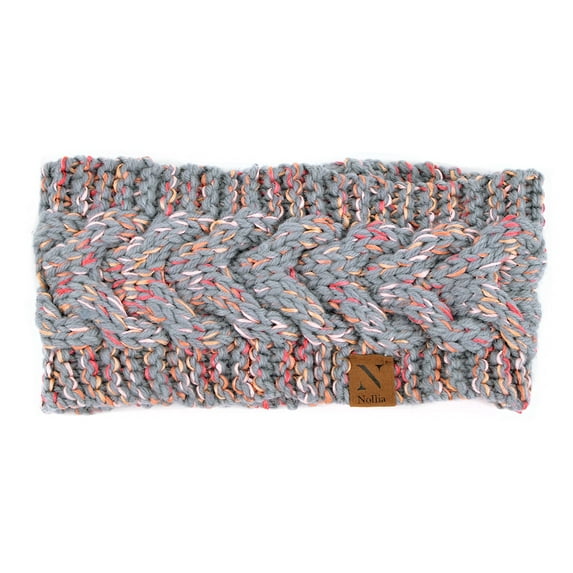 Women's Knit Winter Lined Headbands - Knitted Ear Warmer