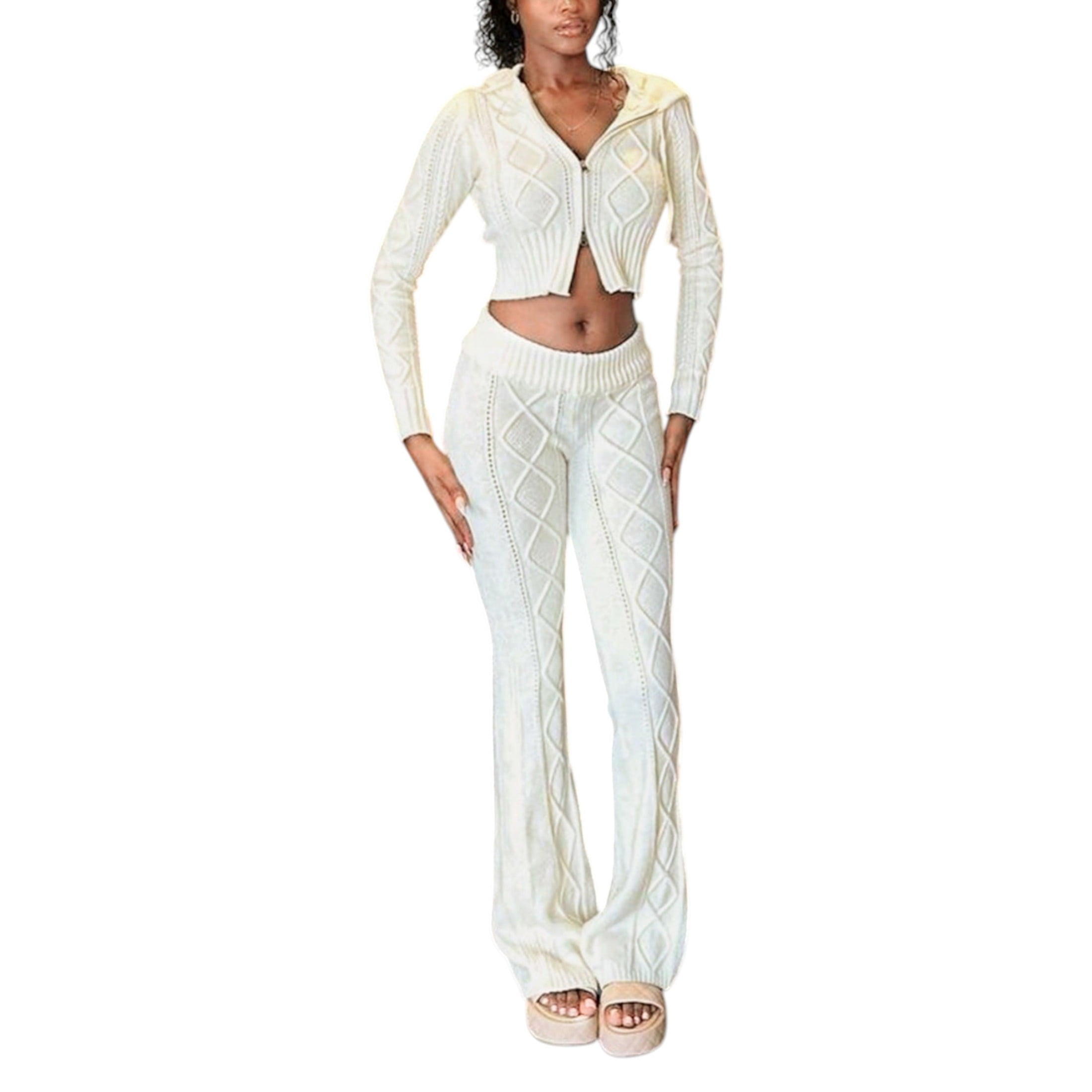 Knot Front Strapless Top & Cardigan Two-Piece Set main image 0
