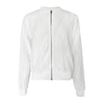 thumbnail image 1 of Women's Knitted Jacket Cardigan Sweater, Long Sleeve Open Front Loose Fit Cozy Warm, Casual Fall Winter Fashion Outerwear | CSEONE,White L, 1 of 4