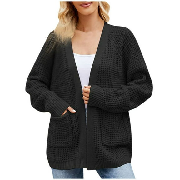 Women's Knitted Long Cardigan Sweater Coat Retro Style Fall Winter Warm Comfortable Soft Loose Oversized Outerwear