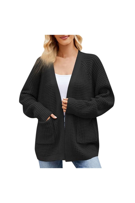 Women's Knitted Long Cardigan Sweater Coat Retro Style Fall Winter Warm Comfortable Soft Loose Oversized Outerwear