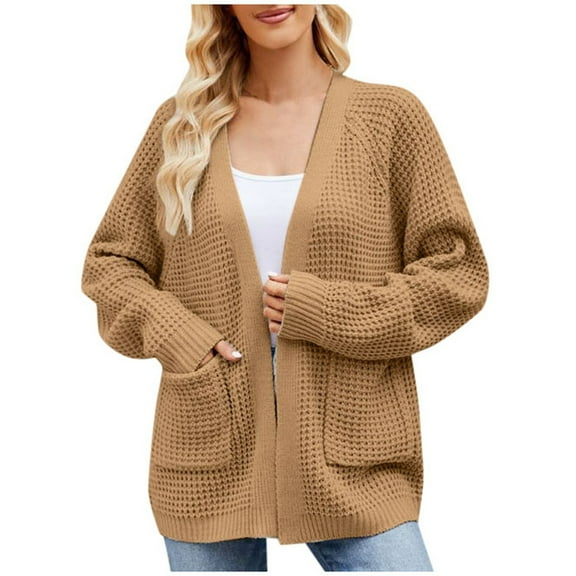 Women's Knitted Long Cardigan Sweater Coat Retro Style Fall Winter Warm Comfortable Soft Loose Oversized Outerwear