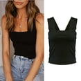 thumbnail image 1 of Women's Knitted Suspenders Casual And Minimalist Tank Vest Small Suspenders For External Wear Sleeveless Top Women Womens T Shirts Pajama Top Women 3d Print Tops for Women Camisole Long 4x Camisoles, 1 of 8