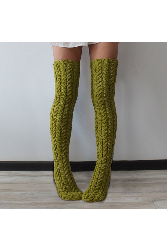 Women's Knitted Thigh High Boot Socks Extra Long Winter Stockings Over Knee Leg Warmers Mesh Tights for Women Garter Stocking I Heart Raves Sequin Stockings with Lace Stockings Warm Prisoner Crop Top