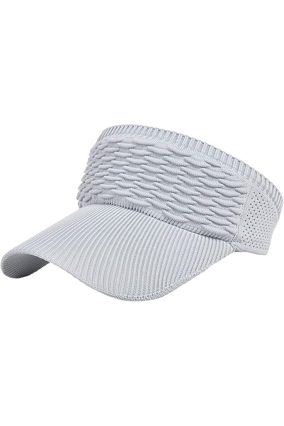 Women's Knitting Sun Hat, Empty Top Visor Cap for Outdoor Sports and Sunscreen Protection(xw)
