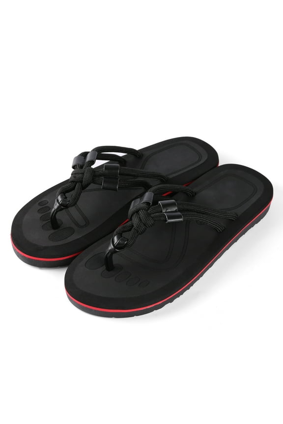 Women's Knot Strap Sandal Flip Flops – Casual Slip-On Open Toe Summer Slides