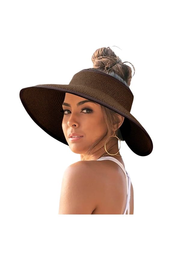 Women's Korean Edition Sunshade Hat - Open Top Big Sunscreen Sun Hat, Foldable, One - Size, Protects from Sun Rays, Ideal for Summer