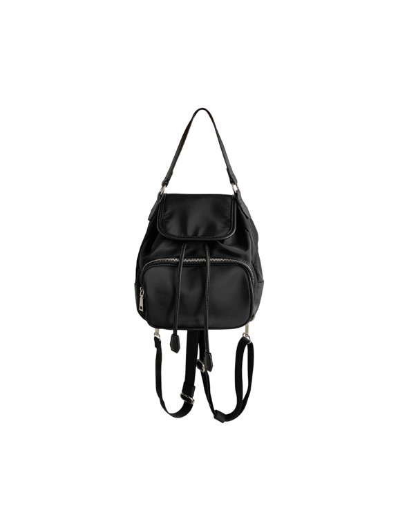 Women's Korean Retro Leopards Print Multi Pocket Backpack with Ergonomic Strap for Daily Commute Ergonomic Design