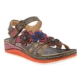 thumbnail image 1 of L'Artiste Goodie Hand-Painted Leather Floral Sandal, 1 of 7