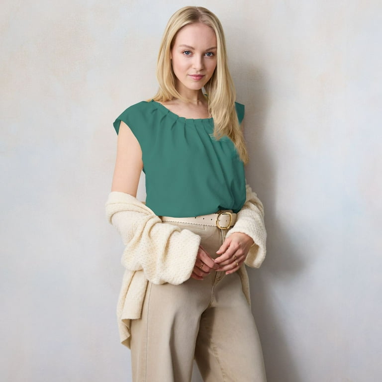 Lauren conrad pleated top shop