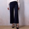 thumbnail image 1 of Women's LC Lauren Conrad Super High Rise Wide Leg Crop Pants Color: Blue Abundance Size: 0, 1 of 4