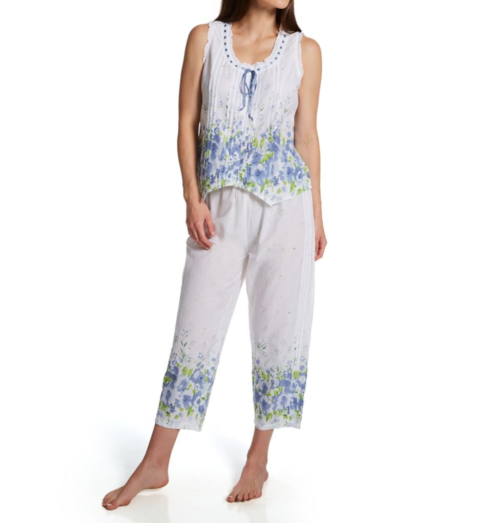 La Cera Short Sleeve Floral Cotton Pajama Set main image 0