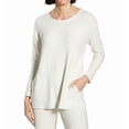thumbnail image 1 of Women's La Cera 5578 Scoop Long Sleeve Tunic (Oatmeal M), 1 of 1