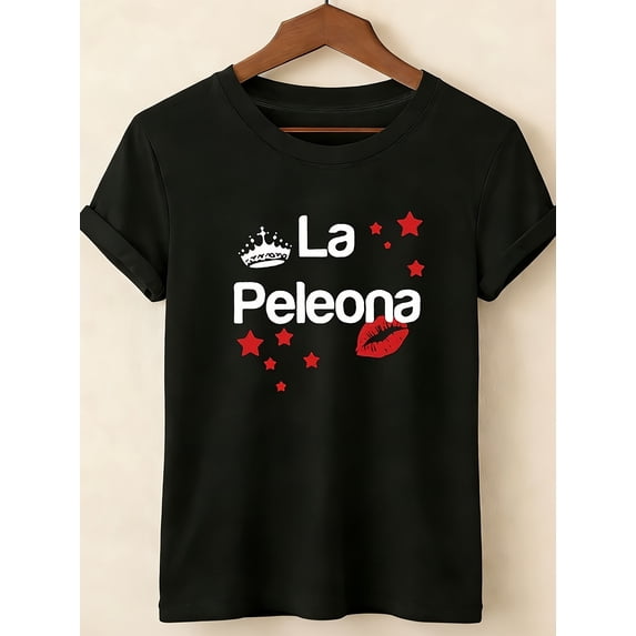 Women's La Peleona Graphic Spanish Print T-Shirt