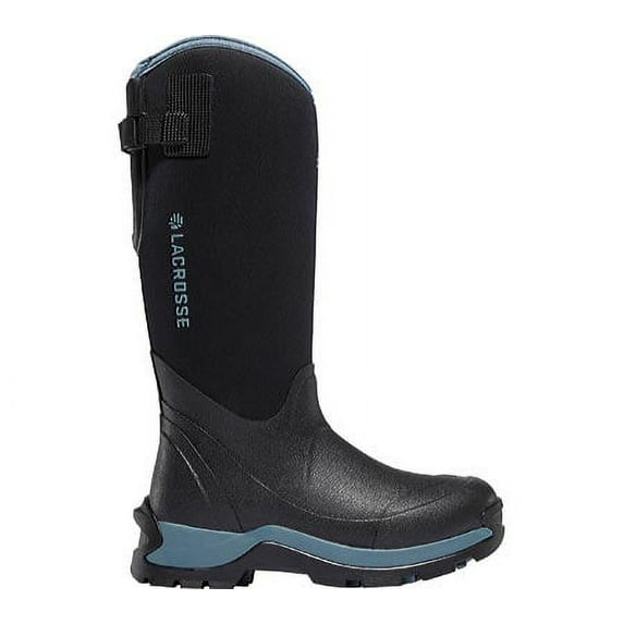 Lacrosse Women's Alpha Thermal Work Boot, Black/Cerulean, Size 9.0