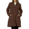 thumbnail image 1 of Panda Uniform by HeedFit 36" Notch Collar Women’s Lab Coat – XXS Chocolate, 1 of 7