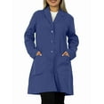 thumbnail image 1 of Panda Uniform by HeedFit 36" Notch Collar Women’s Lab Coat – 5XL Navy, 1 of 7