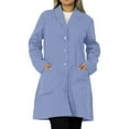thumbnail image 1 of Panda Uniform by HeedFit 36" Notch Collar Women’s Lab Coat – 8XL Sky Blue, 1 of 7