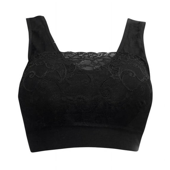 Women's Lace Anti Emptied Yoga Bra Seamless Underwear Ladies Running Fitness Sports Wire Free Bra