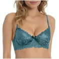 thumbnail image 1 of Women's Lace Balconette Bra, Underwire Support Soft Cup Lingerie, Deep V Comfortableale Everyday Bralette, 1 of 8