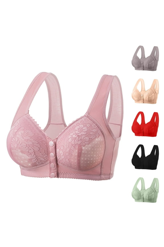 Women's Lace Bandeau Bra Wireless Push Up Lingerie, Anti Exposure Modesty Panel Bralette, Thick Padded Gathering Underwear, Adjustable Strap Tube Top