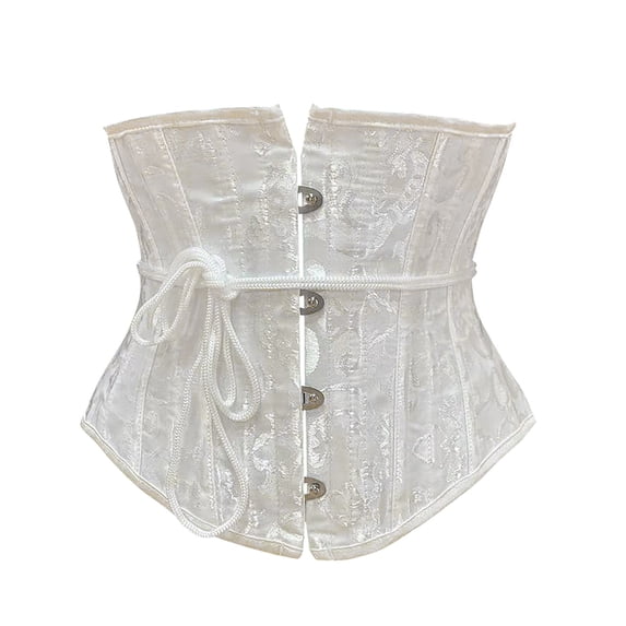 Women's Lace Up Boned Jacquard Brocade Waist Training Underbust Corset Retractable Belt Men Mechanic Belts for Men Reversible Belt Screws Suede Belt Men Belts for Women plus Size Big Tall Leather Belt