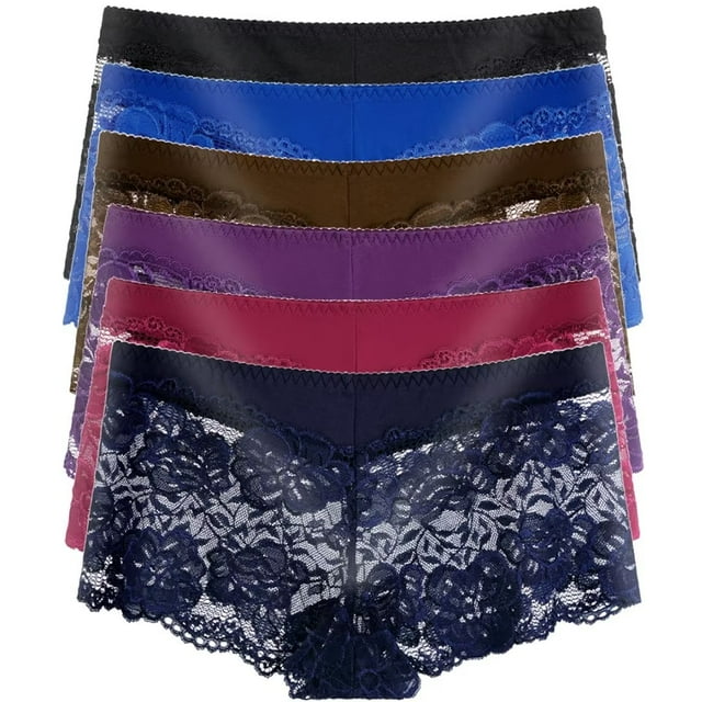Women's Lace Boyshorts Panties Regular & Plus size Underwear For Women