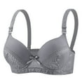 thumbnail image 1 of Yijfswar Women's Lace Bra No Underwire Bralette Comfortable Bra Adjustable Strap Everyday Bra, 1 of 2