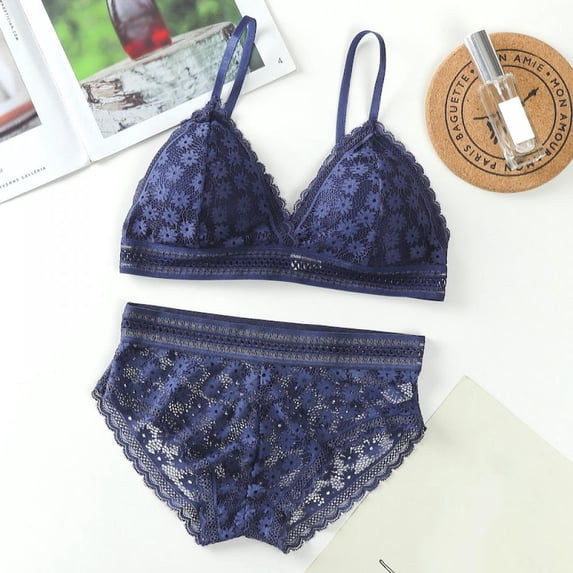 Women's Lace Bra Set Seamless Bra + Panties