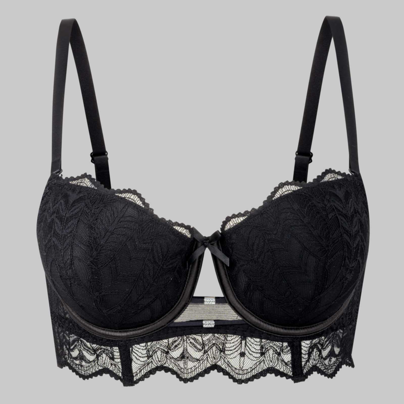 Women's Lace Bra Sexy Sheer Balconette See Through Underwire Everyday ...