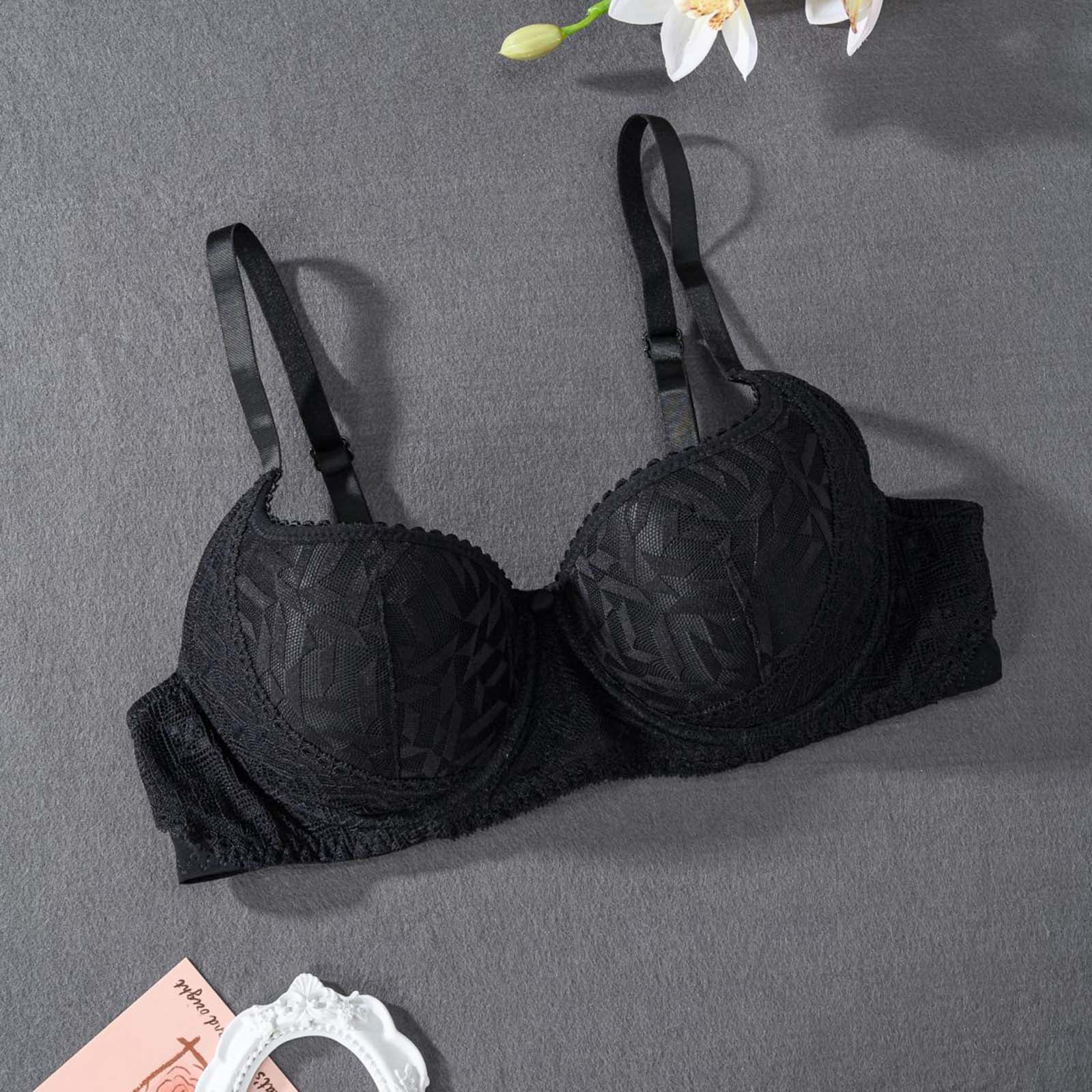 Women's Lace Bra Sexy Sheer Balconette See Through Underwire Everyday ...