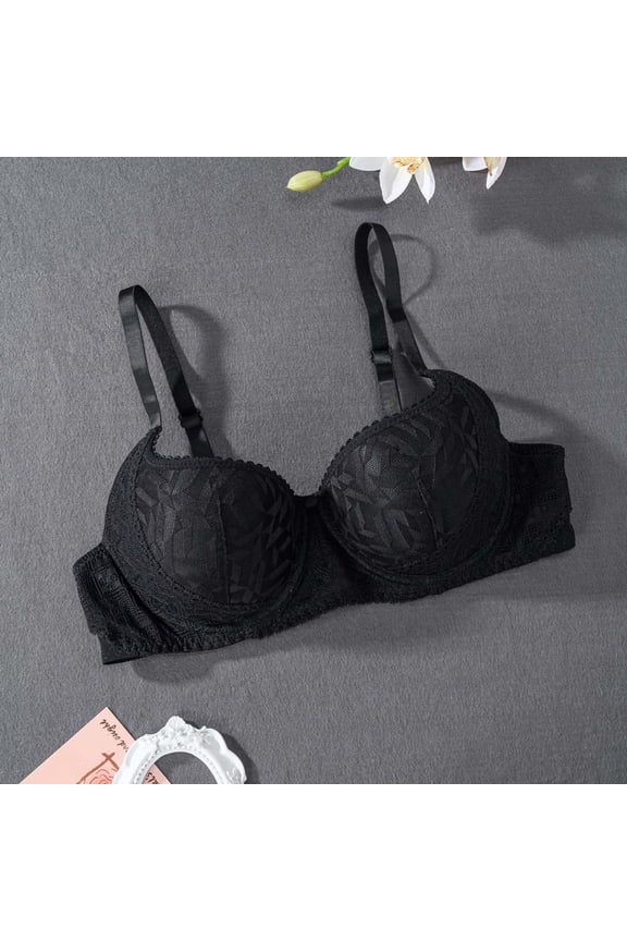 Women's Lace Bra Sexy Sheer Balconette See Through Underwire Everyday Bras