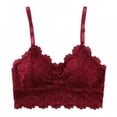 thumbnail image 1 of Women's Lace Bralette Soft Wirefree Bra, 1 of 5