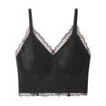 thumbnail image 1 of Women's Lace Bralettes Bras Unlined Wireless Comfortable Everyday Bra Women V Neck Unlined Basic Everyday Wirefree Lingerie Unpadded, 1 of 5