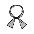 thumbnail image 1 of INSPIRE CHIC Women's Lace Embroidery Mesh Scarves Skinny Long Headscarf Neckerchief Black Dots 100x7cm/39.4x2.6 inches(LxW), 1 of 6