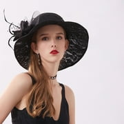 Women’s Lace Fascinator Hats Vintage Flower Tea Party Hats Church Bucket Hats Dress Caps