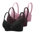 thumbnail image 1 of Women's Lace Floral Seamless Wireless Bra for Everyday Comfort, 1 of 2