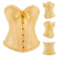 thumbnail image 1 of Women's Lace Gathered Corset Top with Chest Support for Casual Wear, 1 of 8