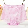 thumbnail image 1 of Women's Lace High Waist Panties Full Coverage Breathable Transparent Underwear Comfortable Soft Elastic for All Seasons and Home Relaxation, 1 of 3