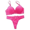 thumbnail image 1 of Women's Lace Lingerie Lingerie Bra Padded Lace Ladies Knicker Push Up Women'S Sexy Bras Set Underwear, Women's Intimates, 1 of 2