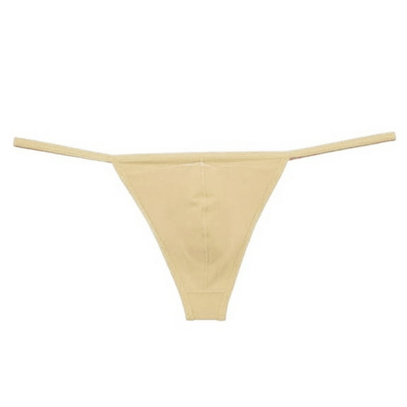 Women's Lace Lingerie Open Back Mens Underpants Low Waist Briefs G-String Thong Underwear, Women's Intimates M