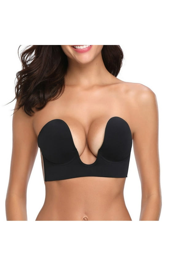 Women's Lace Lingerie Women Sticky Bra Strapless Backless Self Adhesive Invisible Push Up, Women's Intimates L